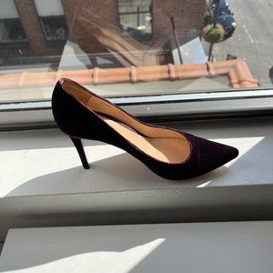 Gianvito Rossi purple velvet pumps size 38 (approx US 8)
